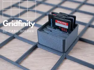 SD Card Holder - Gridfinity (9 Cards!)