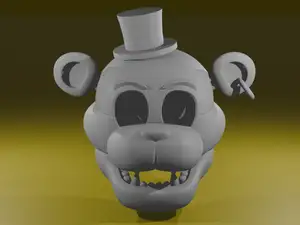 FnaF Glamrock freddy head cosplay