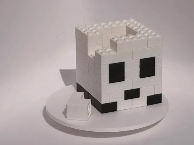 Minecraft Ghast Head – Brick Build — Фото 5 из 6