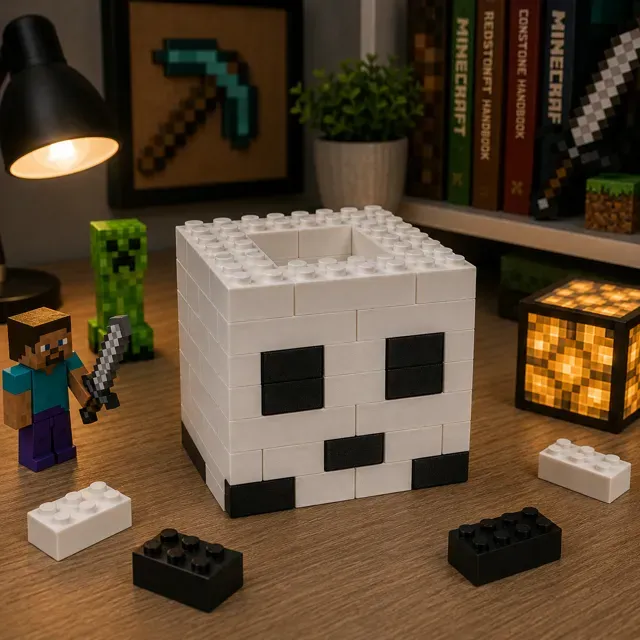 Minecraft Ghast Head – Brick Build — Фото 2 из 6