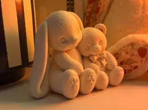 Sleeping Bunny Teddy Best Friends Nursery Figurine