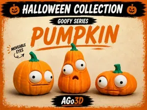 Goofy series– PUMPKIN Movable Eyes NOAMS HALLOWEEN
