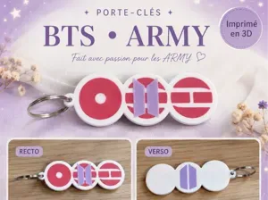 BTS • ARMY Double-Sided Keychain