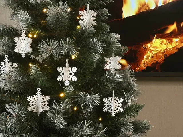 3D Snowflake Puzzle. Snap-Fit New Year's decor — Image 6 of 6