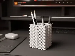 Weaving pen holder v2 编织笔筒 v2