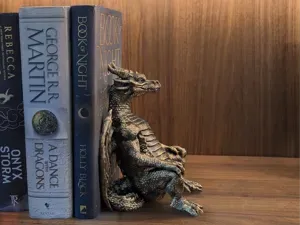 Resting Dragon Bookend