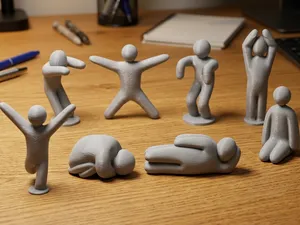 Meccha Chameleon Figures - Desk Poses Pack