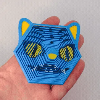 KPOP Derpy Tiger Hexagon Fidget Toy — Фото 3 из 12