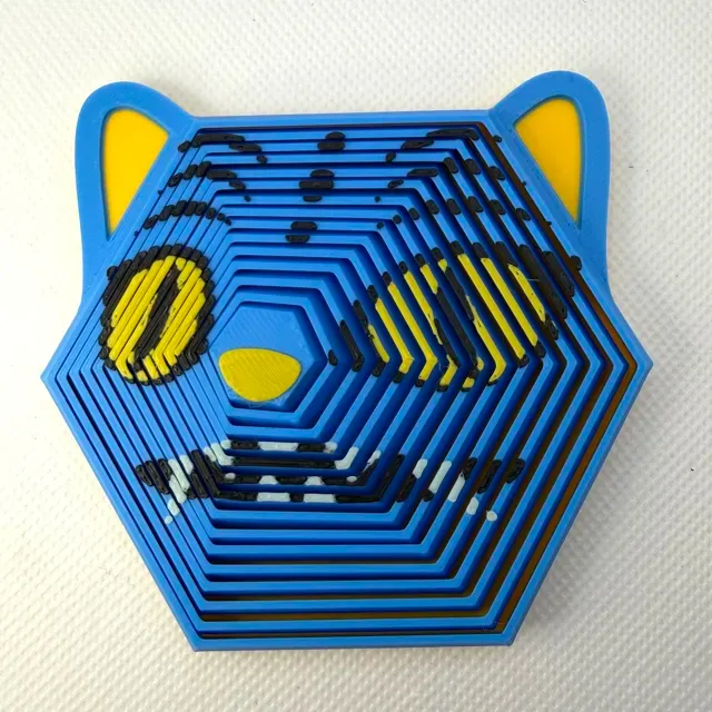 KPOP Derpy Tiger Hexagon Fidget Toy — Фото 9 из 12