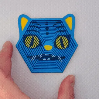 KPOP Derpy Tiger Hexagon Fidget Toy — Фото 2 из 12