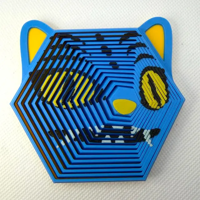 KPOP Derpy Tiger Hexagon Fidget Toy — Фото 11 из 12