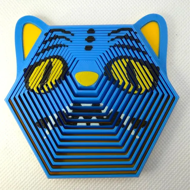 KPOP Derpy Tiger Hexagon Fidget Toy — Фото 8 из 12