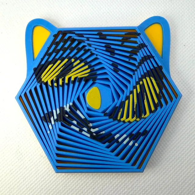 KPOP Derpy Tiger Hexagon Fidget Toy — Фото 10 из 12