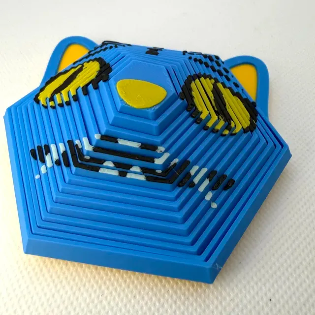 KPOP Derpy Tiger Hexagon Fidget Toy — Фото 12 из 12