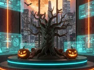 Arbre malefique Halloween