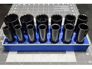 Gridfinity Pittsburgh 13 PC Impact Metric Socket