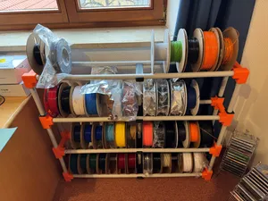 Filamentregal Spulenorganizer PVC Rohre EN 25
