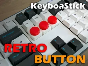 KeyboaStick Retro Button Keycap