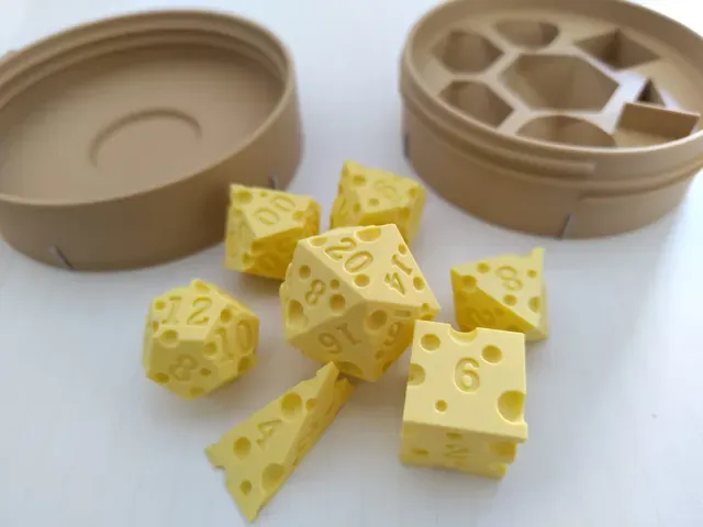 Cheese Dice - Polyhedral Dice — Image 4 of 7