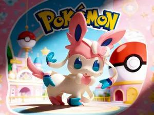 Pokemon Q版宝可梦 仙子伊布 多色全分件 潮玩 手办