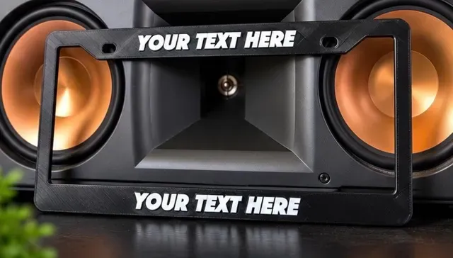 Customizable 12 × 6 License Plate Frame — Фото 2 из 8