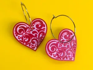pendientes corazones san Valentin