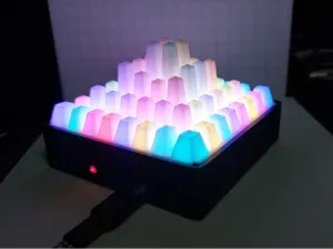 8×8 LED Matrix Enclosure – Crystal Front Design