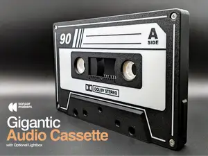 Gigantic Audio Cassette Tape w Optional Lightbox