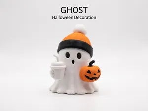 Halloween Ghost with Pumkin