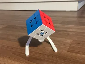 Floating Rubik's Cube Stand (Optical Illusion)