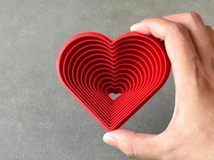 Layered Heart Fidget – Satisfying Mini Toy