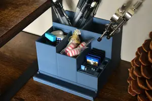 Modern desk organizer holds everything