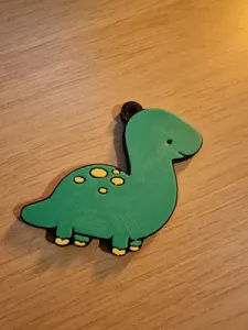 Baby Brachiosaurus Keychain