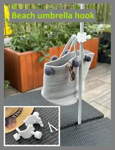 Universal beach umbrella hook