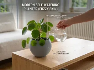 Moderne Vase & Selbstbewässernder Blumentopf