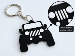 Jeep Wrangler Keychain – 3D Printed Off-Road SUV