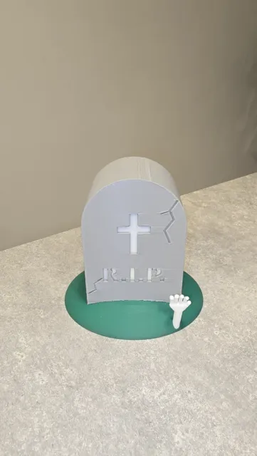 Tombstone Lantern with Skeleton Hand | Halloween — Image 2 of 8