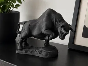Charging Bull Statue – Modern Decorative Sculpture
