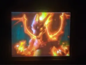 Charizard Lithophane for CMYK LED Board