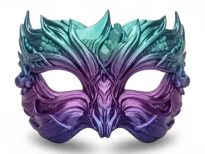 Crystal Leaf Mask / Wall Art