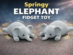 Springy Elephant – Flexi Print-in-Place Fidget Toy