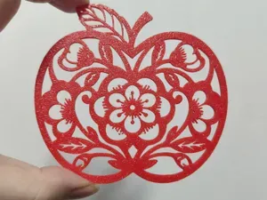 夏以昼剪纸（苹安如意）