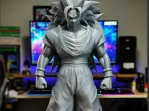 Life-Size Goku SSJ3 420x420x420mm CUT