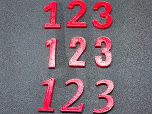 3D Printable Numbers Set (0-9) - 7 Font Styles