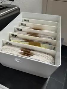IKEA Kuggis customizable Separator/ Organizer, reciepts, invoices, etc