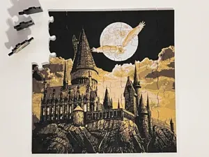 Puzzle - Hedwig over Hogwarts