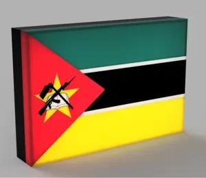 World Flags - Mozambique LED Lamp