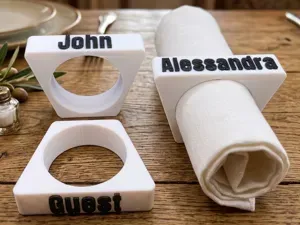 Personalized Parametric Napkin Ring