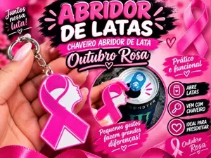 chaveiro abridor outubro rosa
