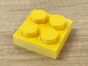 Fidget / Clicker Brick 2x2